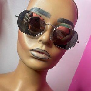 Silver metallic shades.